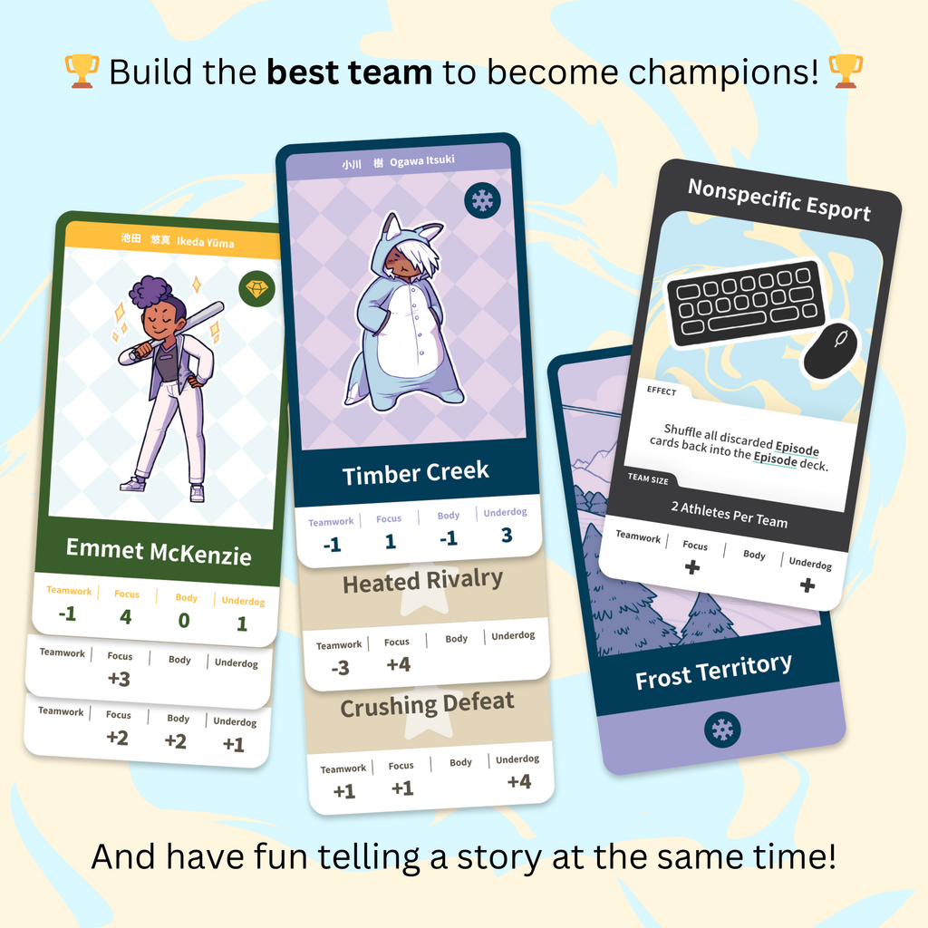 Tournament Arc - Build your own Sports Anime with Friends, 2-6 Players, Ages 10+