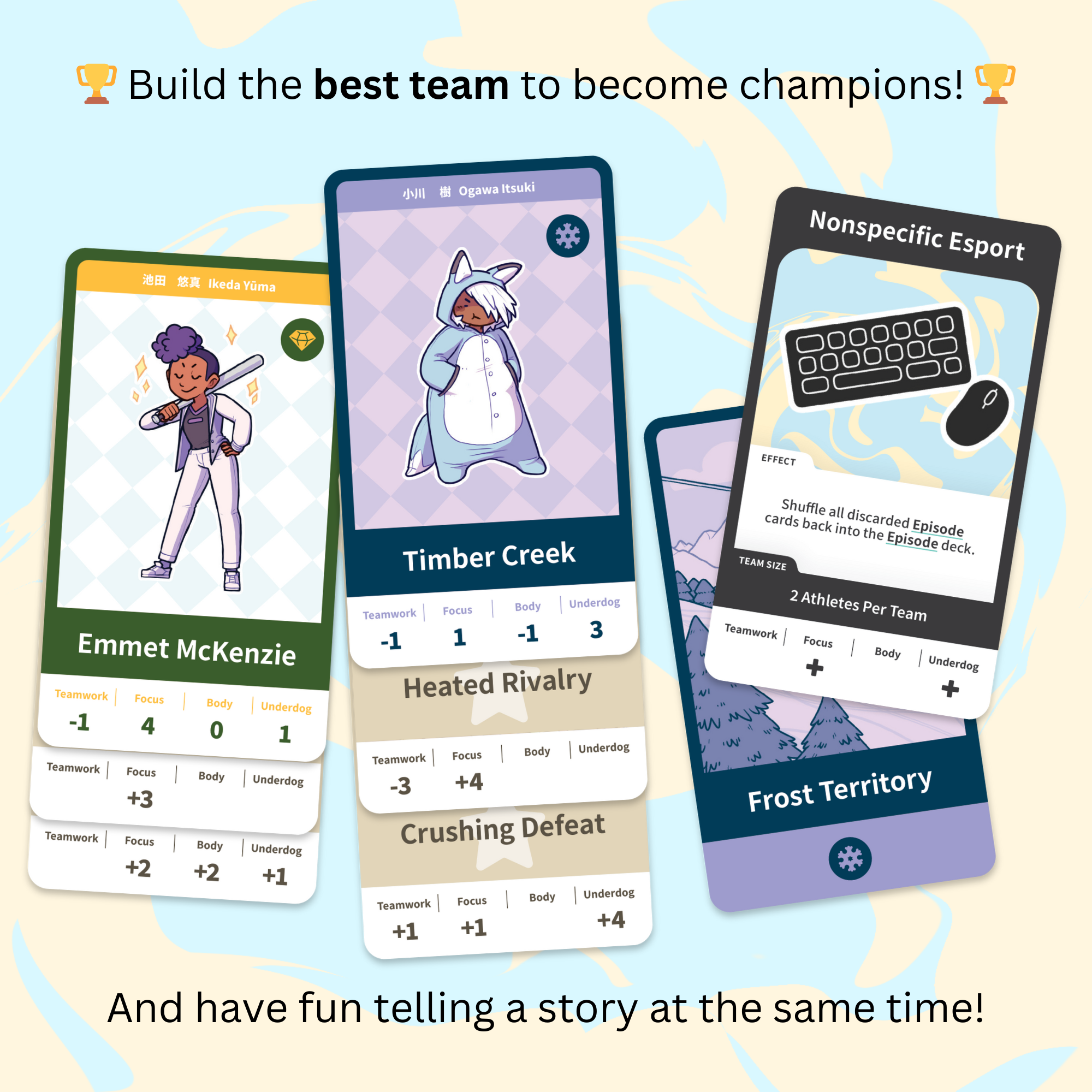 Tournament Arc - Build your own Sports Anime with Friends, 2-6 Players, Ages 10+
