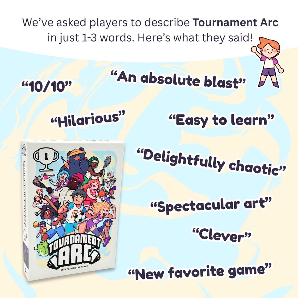 Tournament Arc - Build your own Sports Anime with Friends, 2-6 Players, Ages 10+