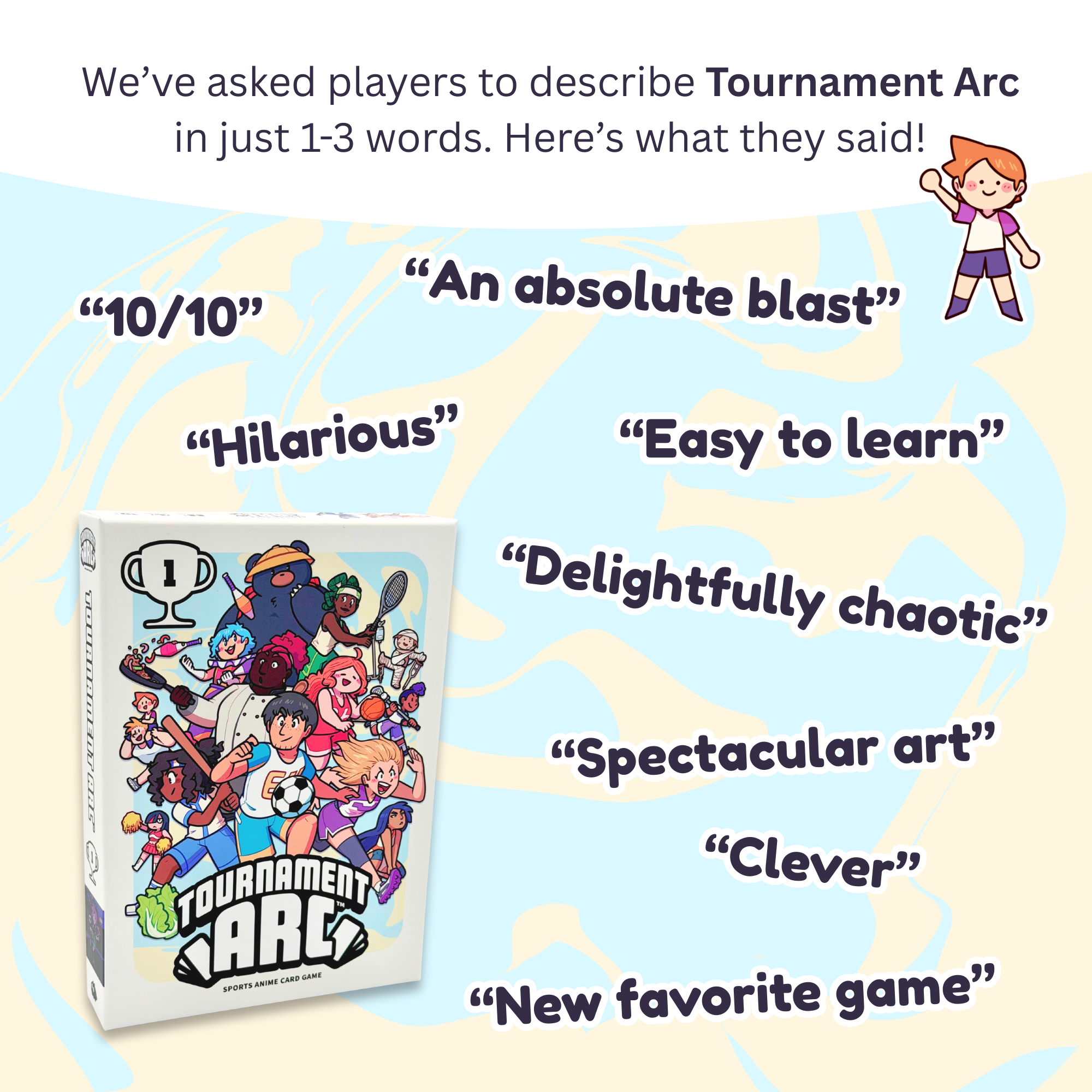 Tournament Arc - Build your own Sports Anime with Friends, 2-6 Players, Ages 10+