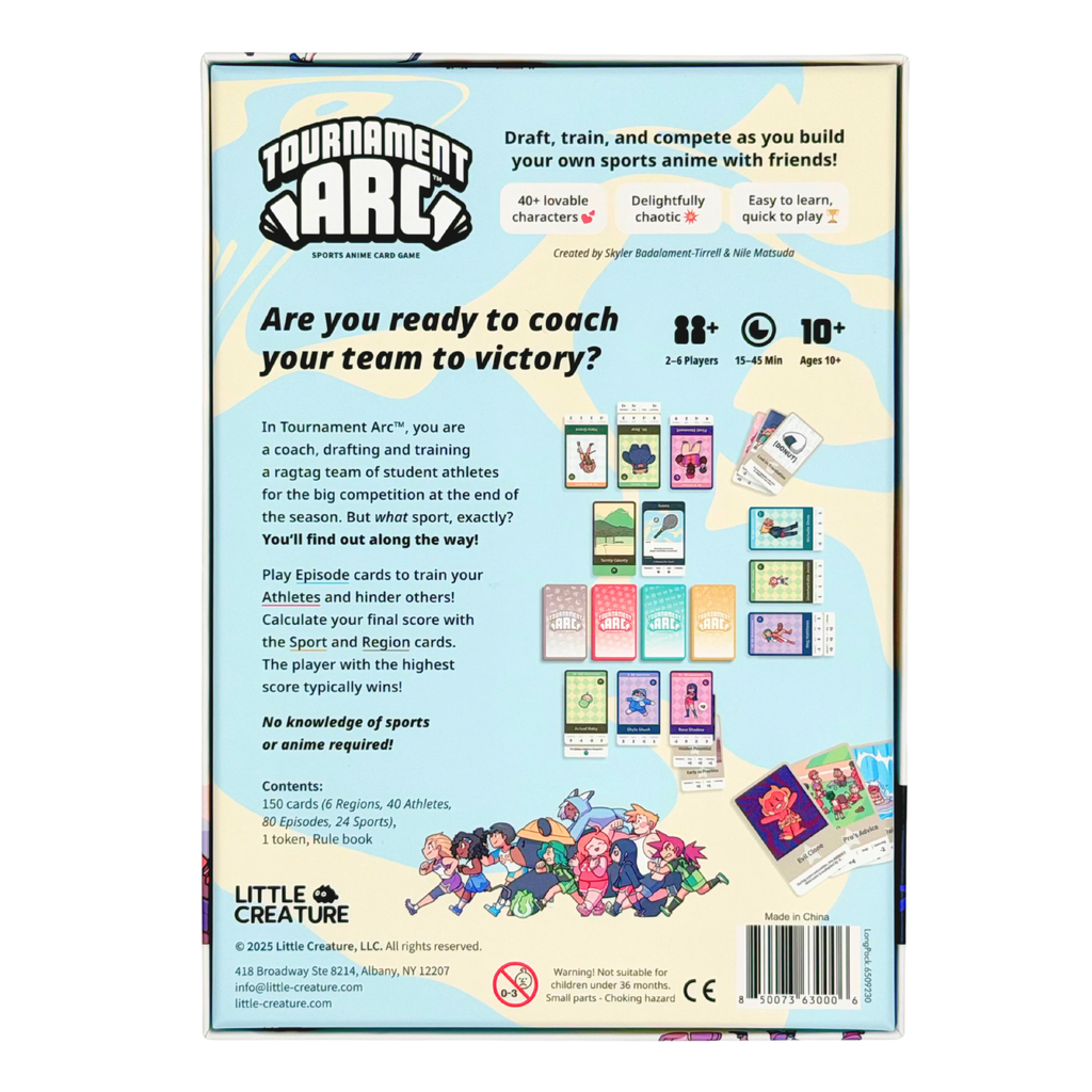 Tournament Arc - Build your own Sports Anime with Friends, 2-6 Players, Ages 10+