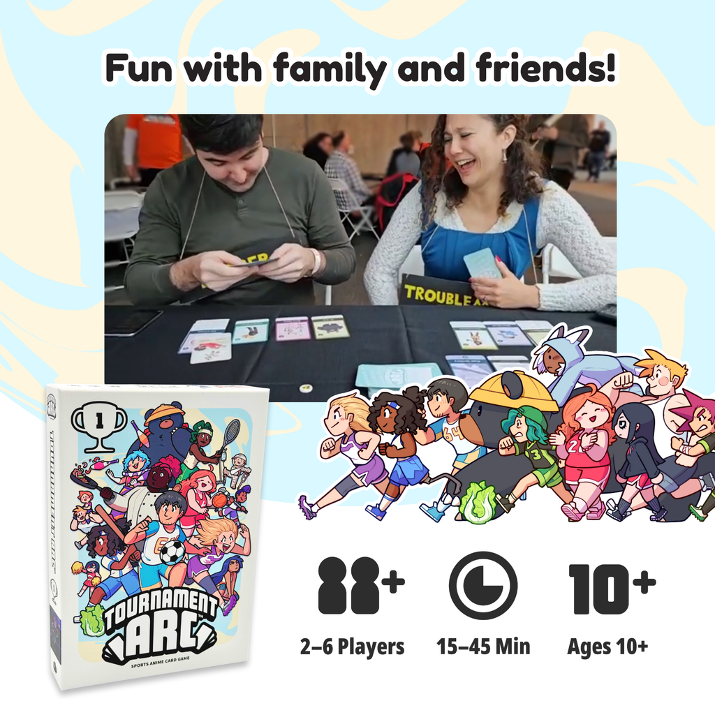 Tournament Arc - Build your own Sports Anime with Friends, 2-6 Players, Ages 10+