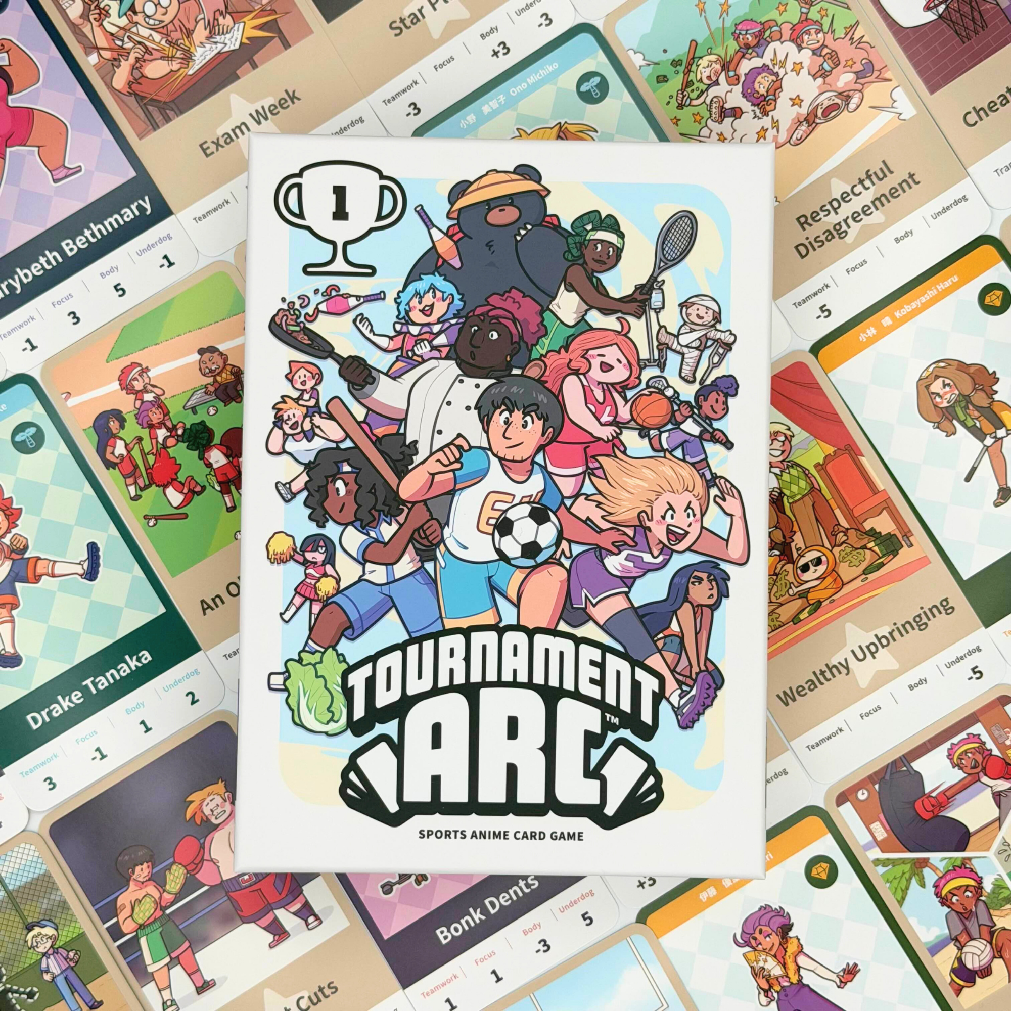 Tournament Arc - Build your own Sports Anime with Friends, 2-6 Players, Ages 10+