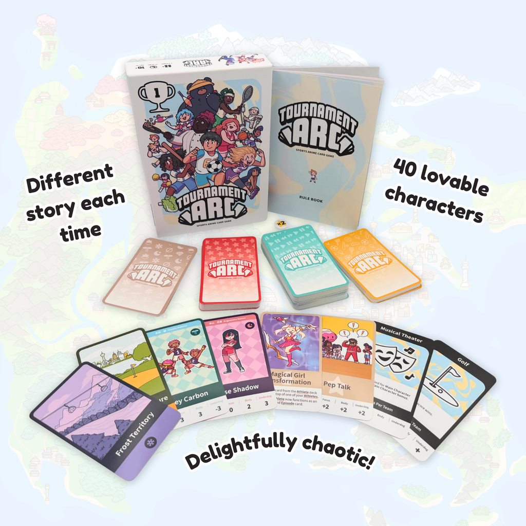 Tournament Arc - Build your own Sports Anime with Friends, 2-6 Players, Ages 10+