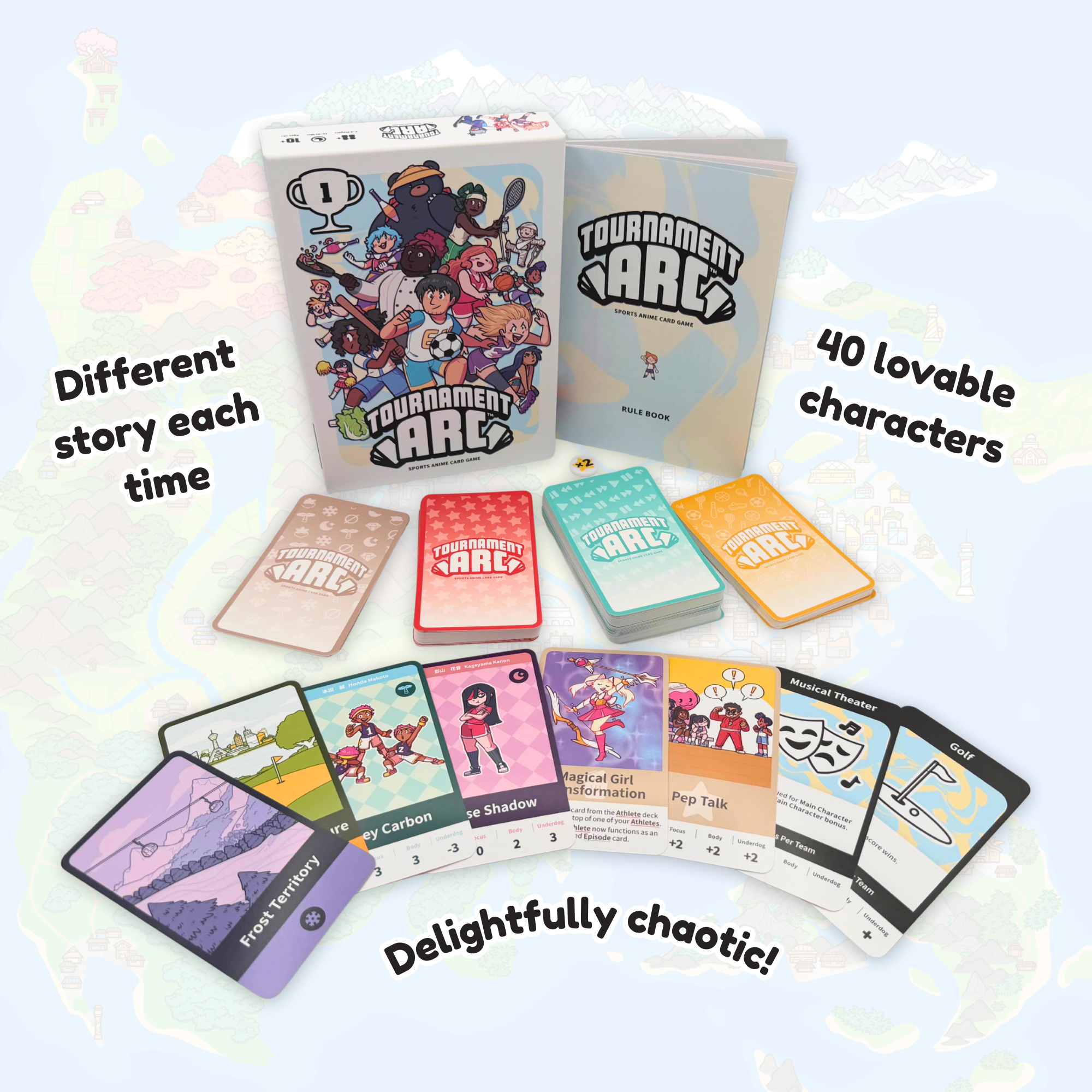 Tournament Arc - Build your own Sports Anime with Friends, 2-6 Players, Ages 10+