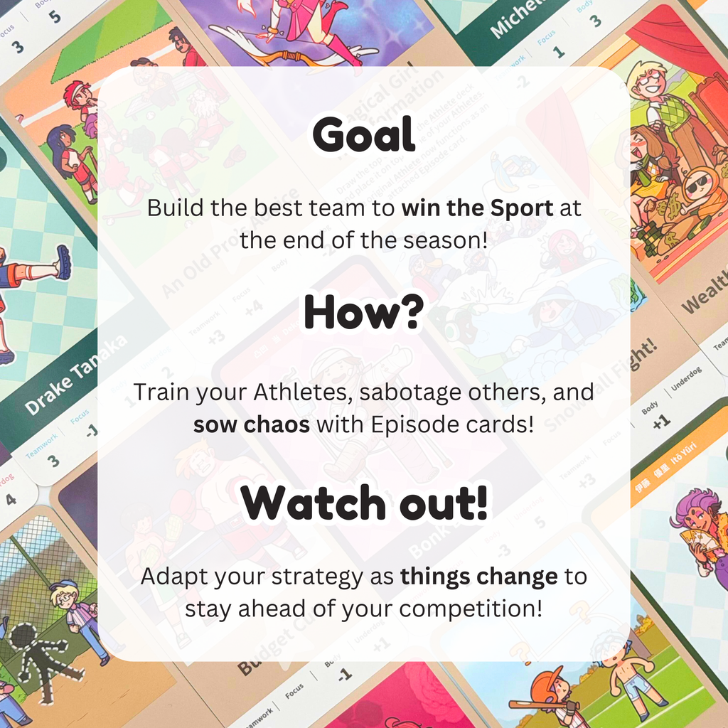 Tournament Arc - Build your own Sports Anime with Friends, 2-6 Players, Ages 10+
